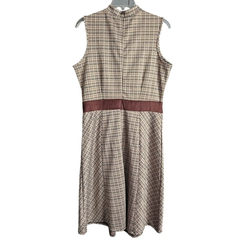 PerSeption Concept Womens Plaid Jumper Dress‎ Sz Large Acadamia - Picture 3 of 8